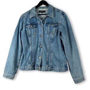 Sundance Catalog Womens Denim Jean Jacket Made in The USA Sz XL